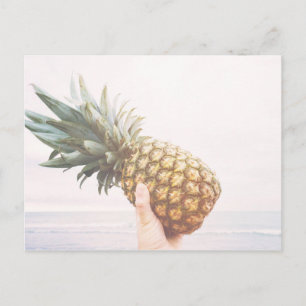 Hello pineapple postcard