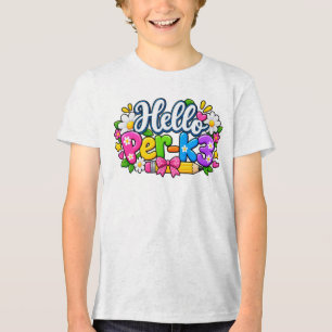 Hello Pre-K3 Cute Preschool School Tri-Blend Shirt