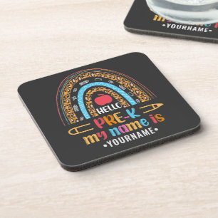 Hello Pre K Back to School Preschool Gifts Coaster