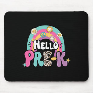 Hello Pre-K Back To School Teachers Kids First Day Mouse Mat