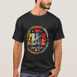 Hello Pre-k Childcare Teacher Kindergarten 1st Day T-Shirt