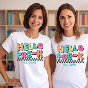 Hello Pre-K Customisable Tshirt
