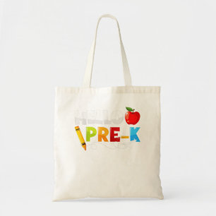Hello Pre-k Preschool Back To School Boys Girls Ki Tote Bag