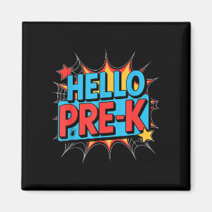 Hello pre-k preschool squad spider back to school magnet