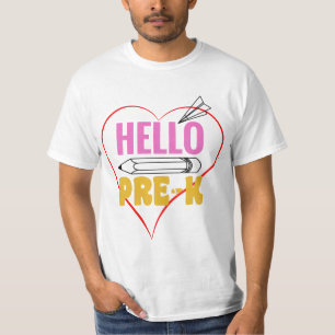 Hello Pre-Kindergarten T-Shirt