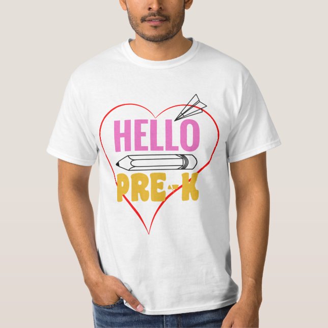 Hello Pre-Kindergarten T-Shirt (Front)
