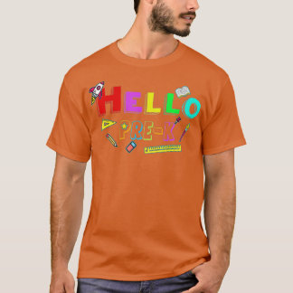 Hello PreK Teacher Student Back To School T-Shirt