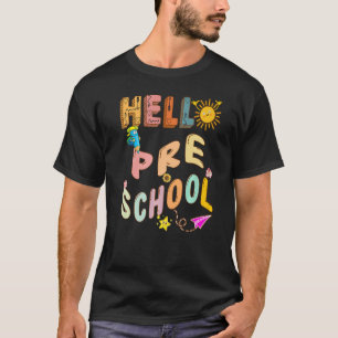 Hello Preschool Cool Esl Teacher History Teacher T-Shirt