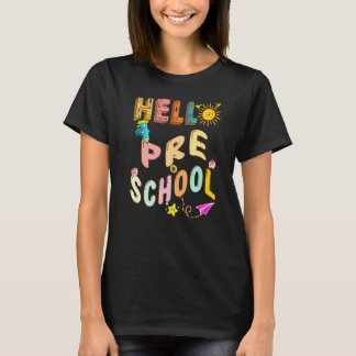 Hello Preschool Cool Esl Teacher History Teacher T-Shirt