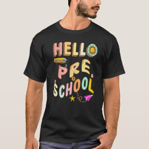 Hello Preschool History Teacher Cute Esl Teacher T-Shirt