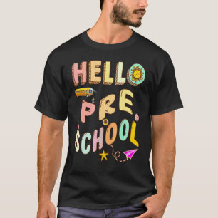 Hello Preschool History Teacher Cute Esl Teacher T-Shirt