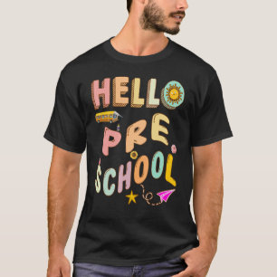 Hello Preschool History Teacher Cute Esl Teacher T-Shirt