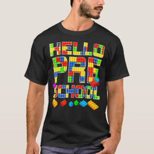 Hello Preschool Pop It Teacher Team Preschool Squa T-Shirt