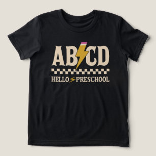Hello Preschool   Preschool Teacher Preschooler Tri-Blend Shirt