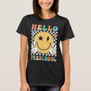 Hello Preschool Teacher Kids Team Pre-k Pre K Back T-Shirt