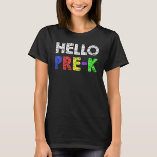 Hello Preschool Team Kinder Back To School Teacher T-Shirt