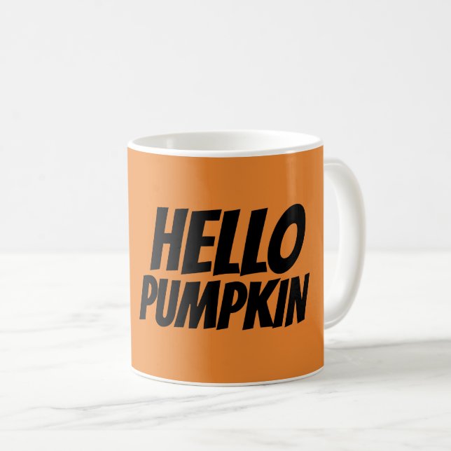 HELLO PUMPKIN Coffee Mugs (Front Right)