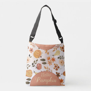 hello pumpkin crossbody bag
