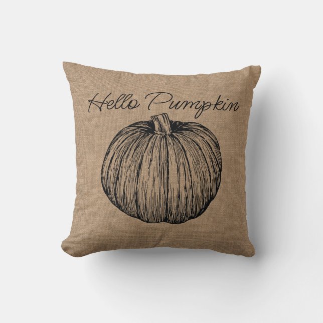 Hello Pumpkin Cushion (Front)