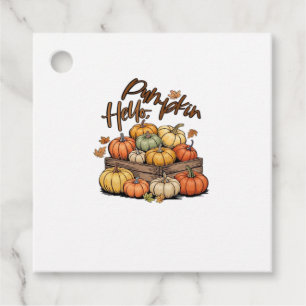 Hello, Pumpkin design Classic T-Shirt.png Favour Tags