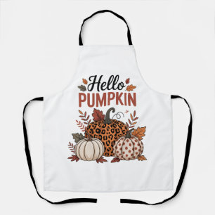 Hello Pumpkin Fall Autumn Apron