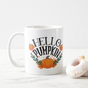 Hello Pumpkin Fall Autumn Coffee Mug