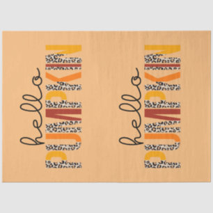 Hello Pumpkin Fall Autumn Customise Colour Tissue Paper