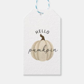 Hello Pumpkin - Fall, autumn Gift Tags