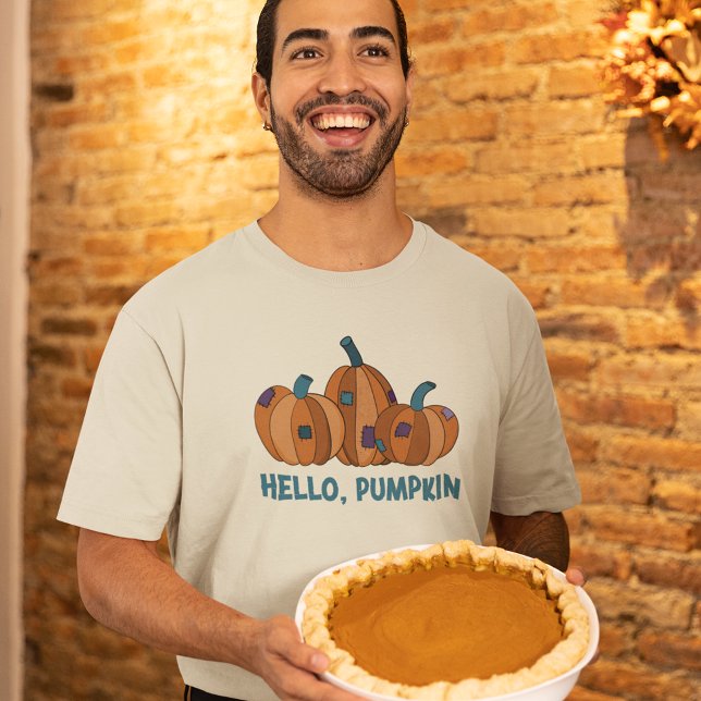 Hello, Pumpkin Fall Autumn Graphic T-Shirt (Creator Uploaded)