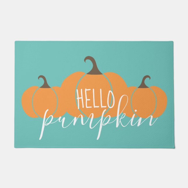 Hello Pumpkin Fall Home Decoration Doormat (Front)