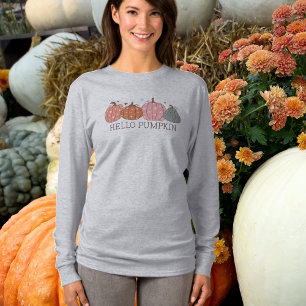 Hello Pumpkin Fall Long Sleeve T-Shirt