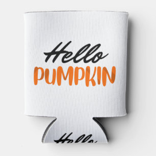 Hello Pumpkin Fall Season Autumn Can Cooler