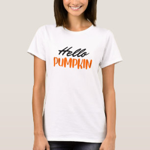 Hello Pumpkin Fall Season Autumn T-Shirt