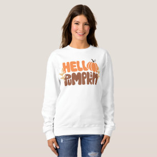 Hello Pumpkin Fall Sweatshirt Autumn Fashion