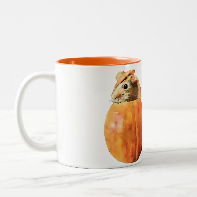 Hello Pumpkin Guinea Pig Mug (Left)