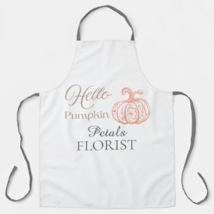 Hello Pumpkin Halloween Florist Business Branding  Apron