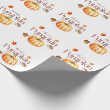 Hello Pumpkin Holiday Gift Wrap