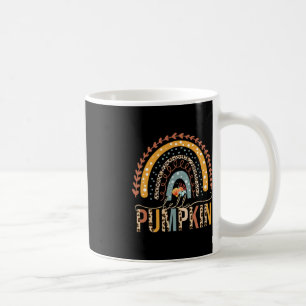 Hello Pumpkin Leopard Rainbow Autumn Season Fall V Coffee Mug