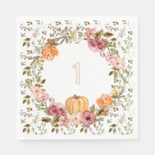 Hello Pumpkin Paper Napkins Pumpkin First Birthday