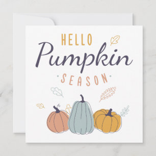Hello Pumpkin Season Card