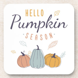 Hello Pumpkin Season Coaster