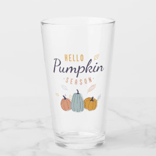 Hello Pumpkin Season Glass