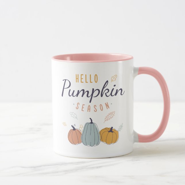 Hello Pumpkin Season Mug (Right)