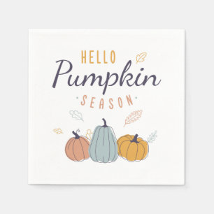 Hello Pumpkin Season Napkin
