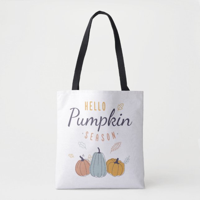Hello Pumpkin Season Tote Bag (Front)