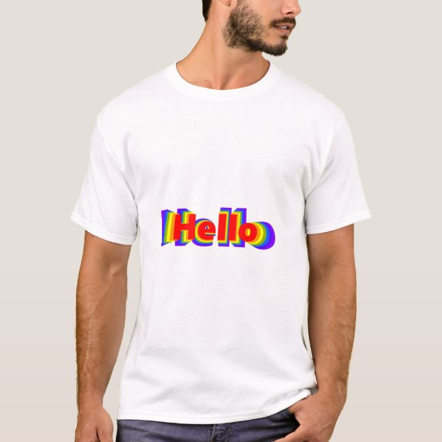 Hello rainbow! T-Shirt (Front)