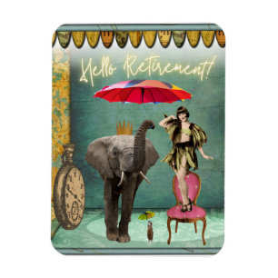 Hello Retirement Fun and Funky Magnet