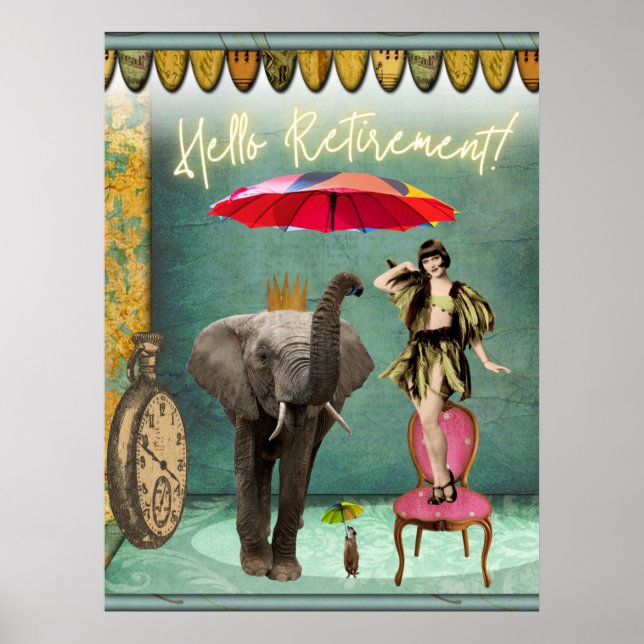 Hello Retirement Fun and Funky  Poster (Front)
