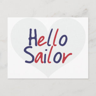 Hello Sailor Postcard
