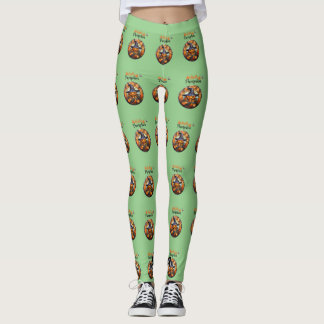 Hello Scary Hallowe'en Pumpkin Leggings